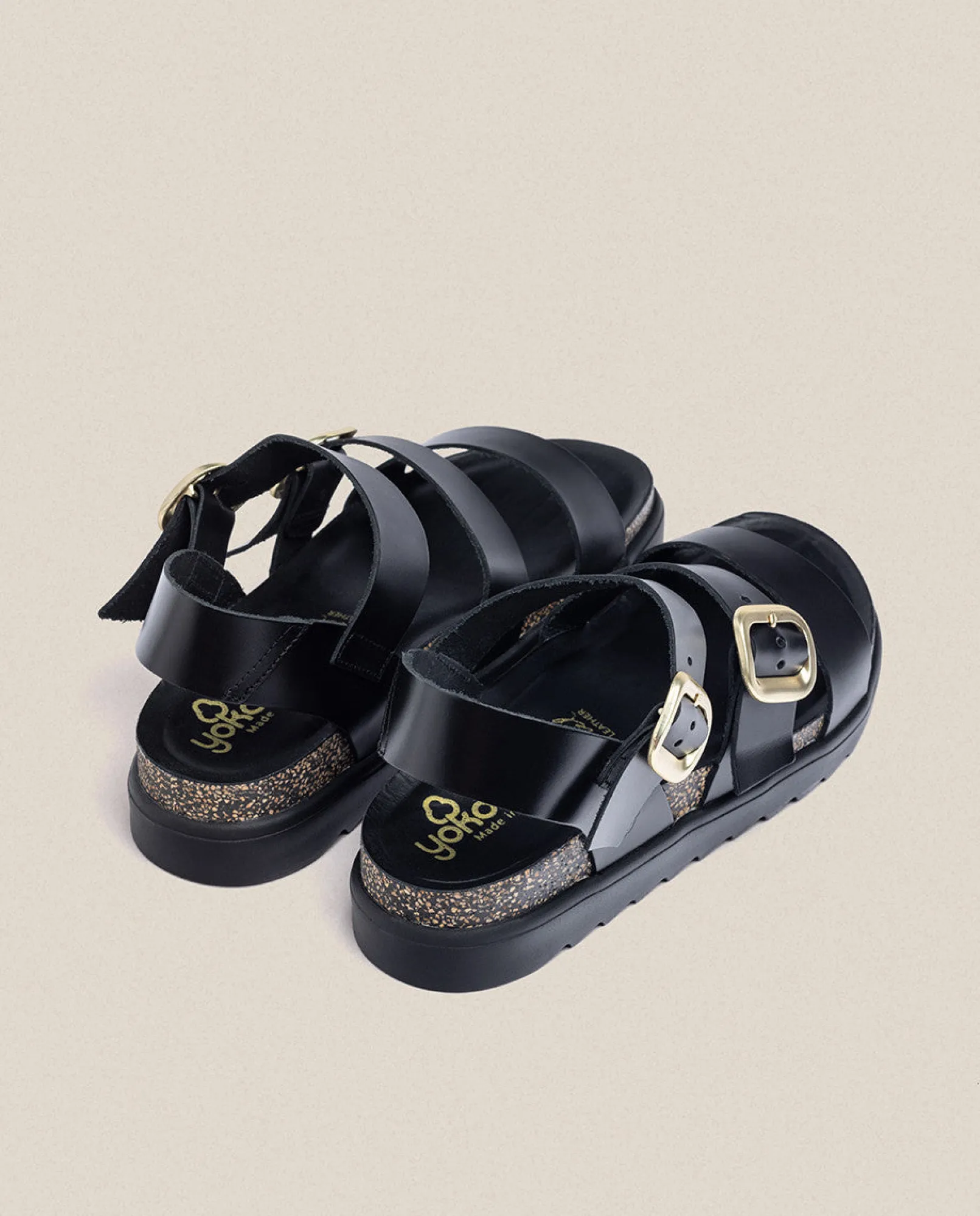Best Yokono Sandalia De Plataforma Tunez 127 Negro
