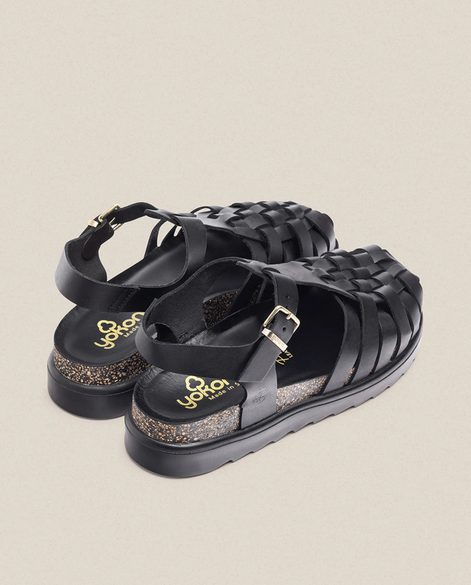 Outlet Yokono Sandalia De Plataforma Tunez 017 Negro