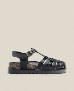 Outlet Yokono Sandalia De Plataforma Tunez 017 Negro