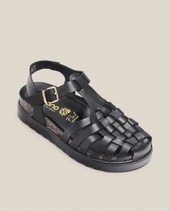 Outlet Yokono Sandalia De Plataforma Tunez 017 Negro