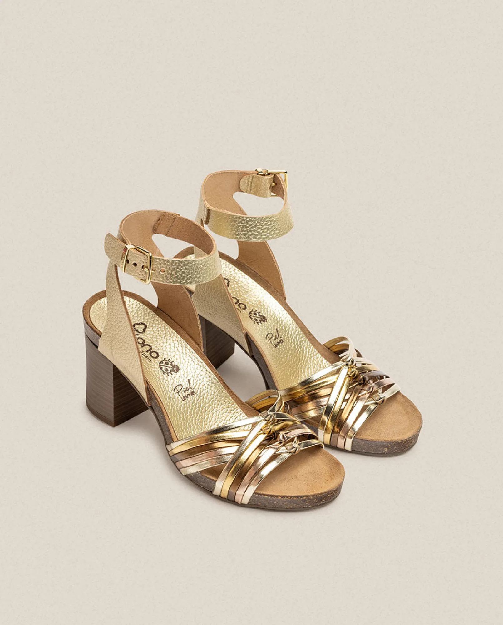 Flash Sale Yokono Sandalia De Tacón Ponza 005 Dorado