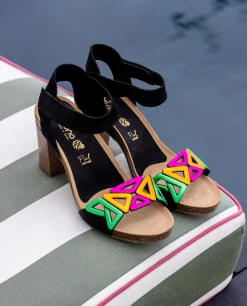 Cheap Yokono Sandalia De Tacón Ponza 007 Negro