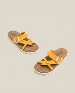 Discount Yokono Sandalia Plana Arena 003 Naranja