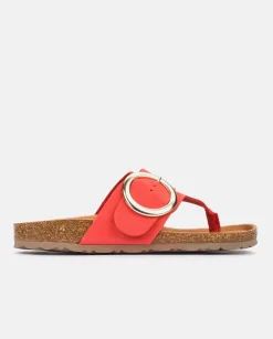 Cheap Yokono Sandalia Plana Granada 704 Coral