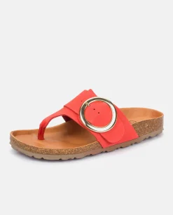 Cheap Yokono Sandalia Plana Granada 704 Coral