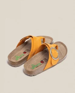 Shop Yokono Sandalia Plana Granada 704 Naranja