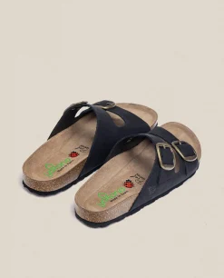 Sale Yokono Sandalia Plana Granada 700 Negro