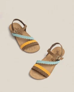Cheap Yokono Sandalia Plana Ibiza 176 Naranja