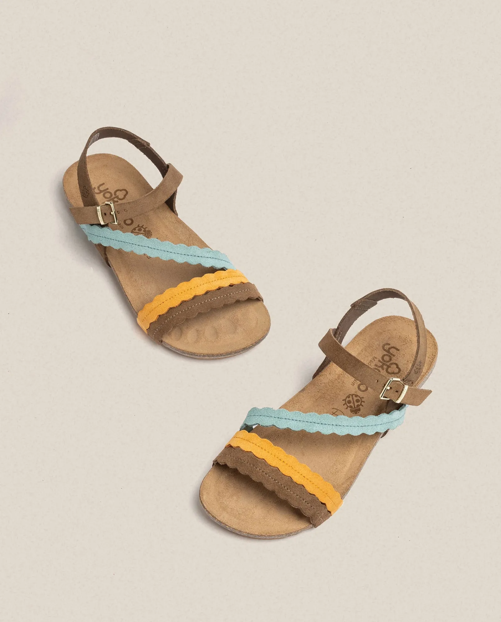 Cheap Yokono Sandalia Plana Ibiza 176 Naranja