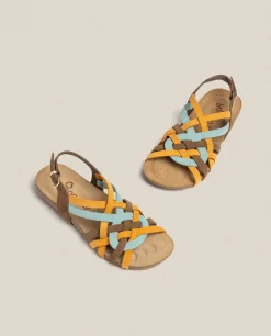 Sale Yokono Sandalia Plana Ibiza 175 Naranja