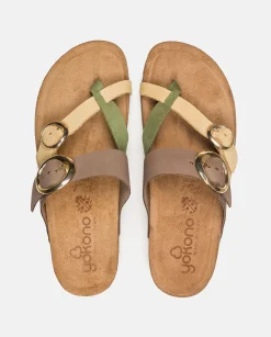 Clearance Yokono Sandalia Plana Jerba 122 Amarillo