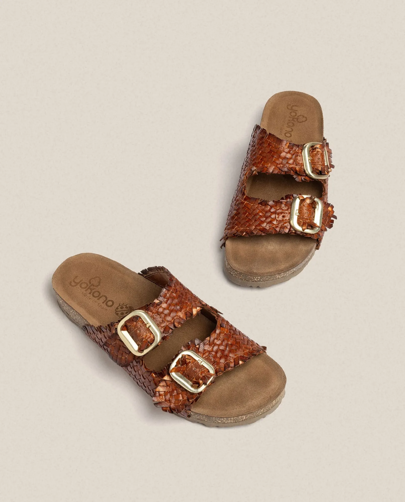 Clearance Yokono Sandalia Plana Jerba 143 Marrón