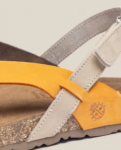 Clearance Yokono Sandalia Plana Jerba 718 Naranja