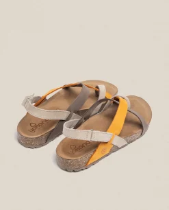 Clearance Yokono Sandalia Plana Jerba 718 Naranja