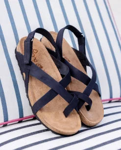 New Yokono Sandalia Plana Jerba 718 Negro