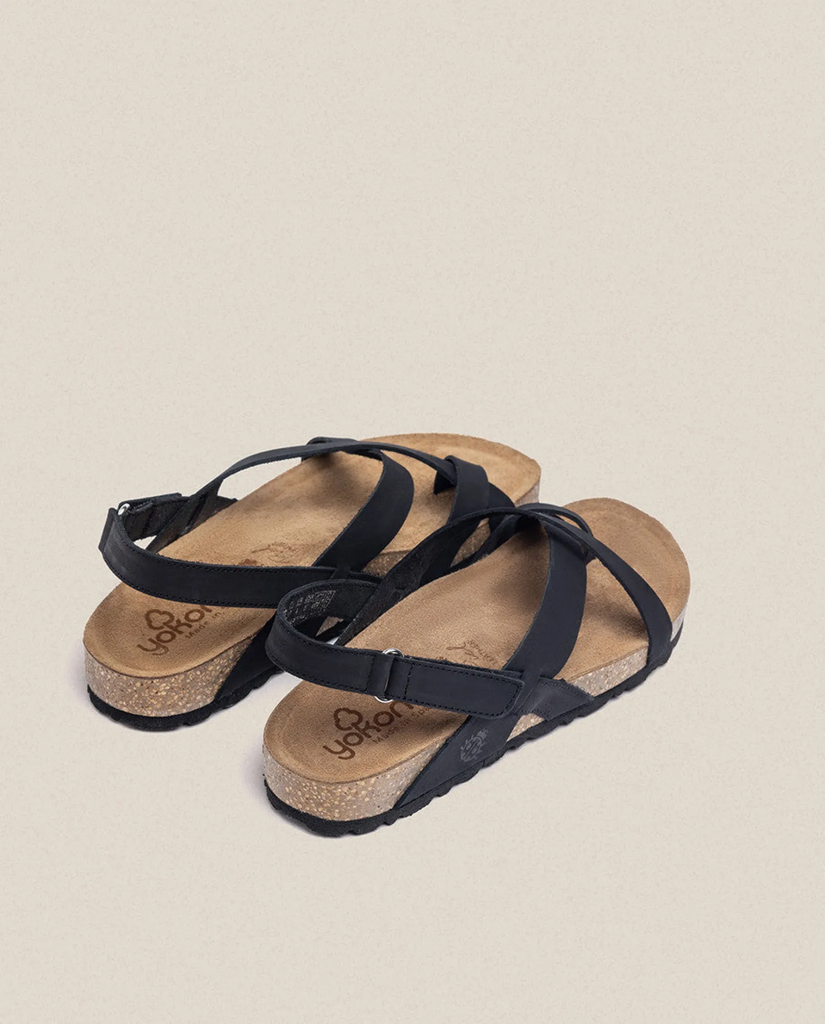 New Yokono Sandalia Plana Jerba 718 Negro