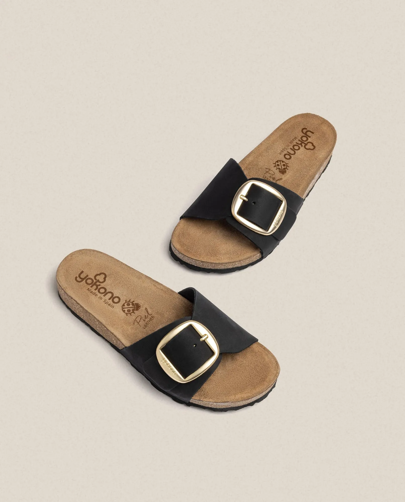 New Yokono Sandalia Plana Jerba 114 Negro