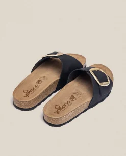 New Yokono Sandalia Plana Jerba 114 Negro