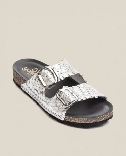 Hot Yokono Sandalia Plana Jerba 143 Plata