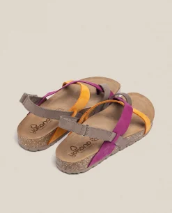 Sale Yokono Sandalia Plana Jerba 718 Rosa