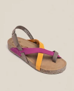 Sale Yokono Sandalia Plana Jerba 718 Rosa