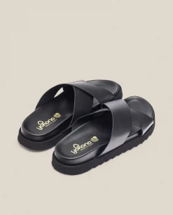 Clearance Yokono Sandalia Plana Man 003 Negro