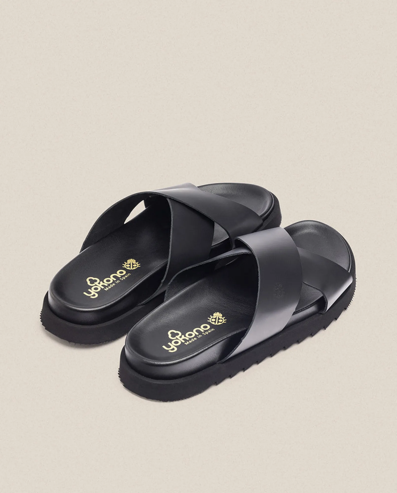 Clearance Yokono Sandalia Plana Man 003 Negro