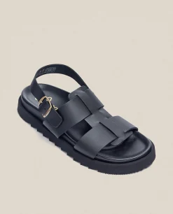 Hot Yokono Sandalia Plana Man 002 Negro