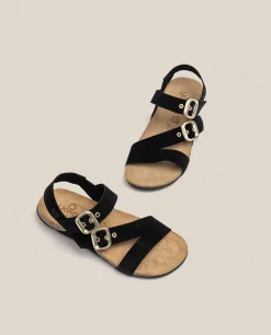 Store Yokono Sandalia Plana Manacor 023 Negro