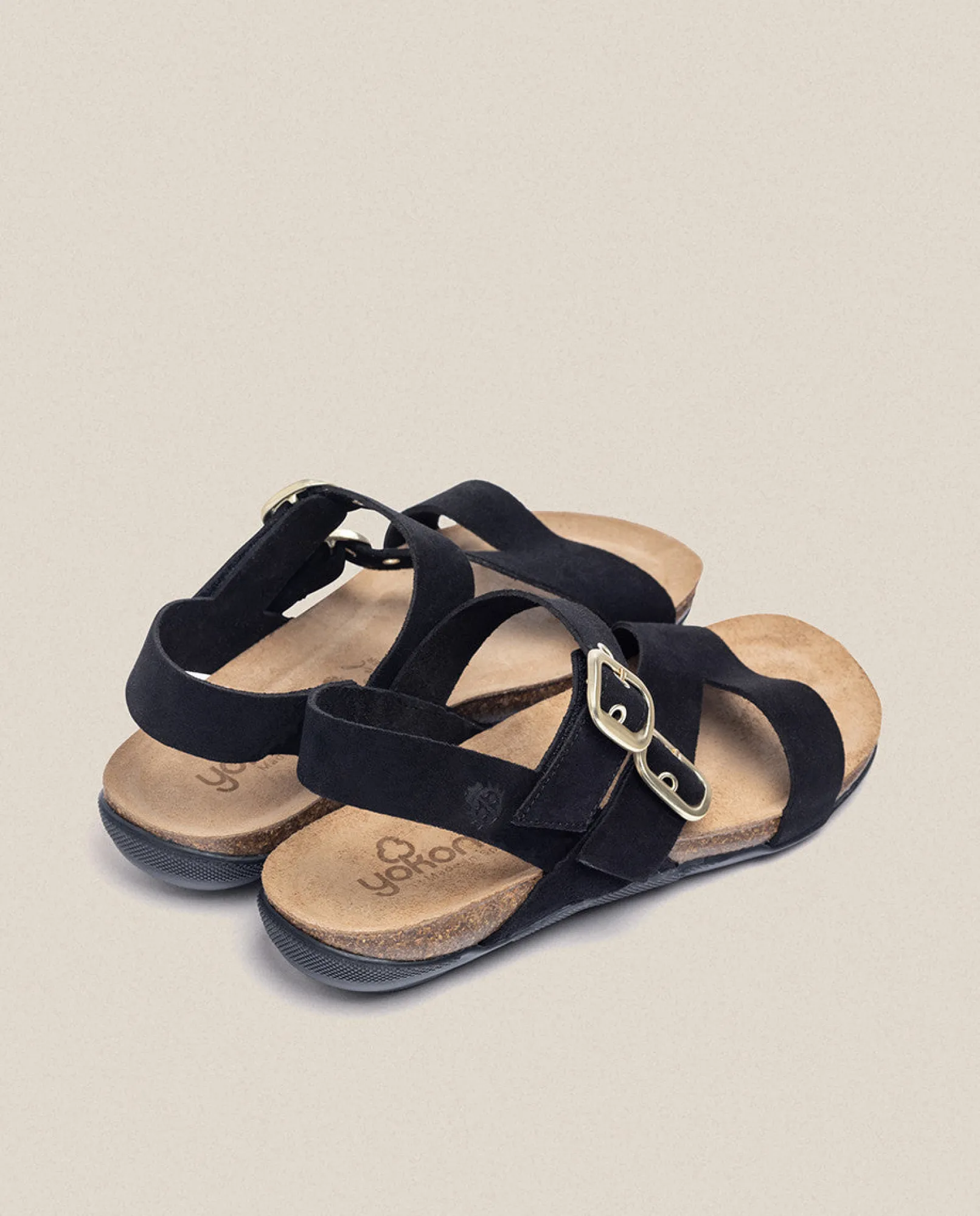 Store Yokono Sandalia Plana Manacor 023 Negro