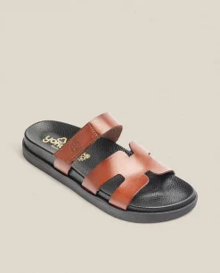 Discount Yokono Sandalia Plana Morena 125 Marrón