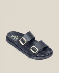 New Yokono Sandalia Plana Morena 004 Negro