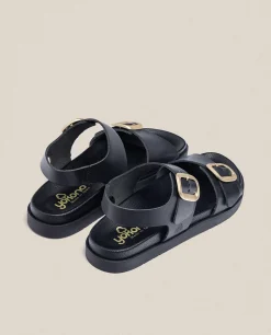 Best Yokono Sandalia Plana Morena 002 Negro