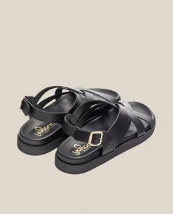 Flash Sale Yokono Sandalia Plana Morena 005 Negro