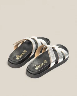 Best Sale Yokono Sandalia Plana Morena 125 Plata