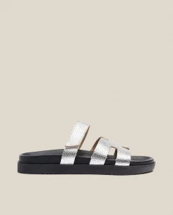 Best Sale Yokono Sandalia Plana Morena 125 Plata