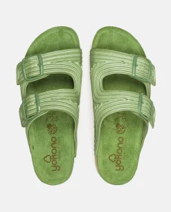 Cheap Yokono Sandalia Plana Noja 003 Verde