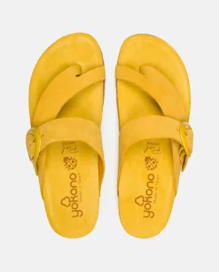 Online Yokono Sandalia Plana Rolan 113 Amarillo