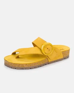 Online Yokono Sandalia Plana Rolan 113 Amarillo