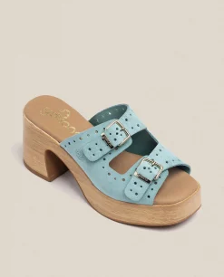 Shop Yokono Sandalia Tacón Bonai 003 Azul