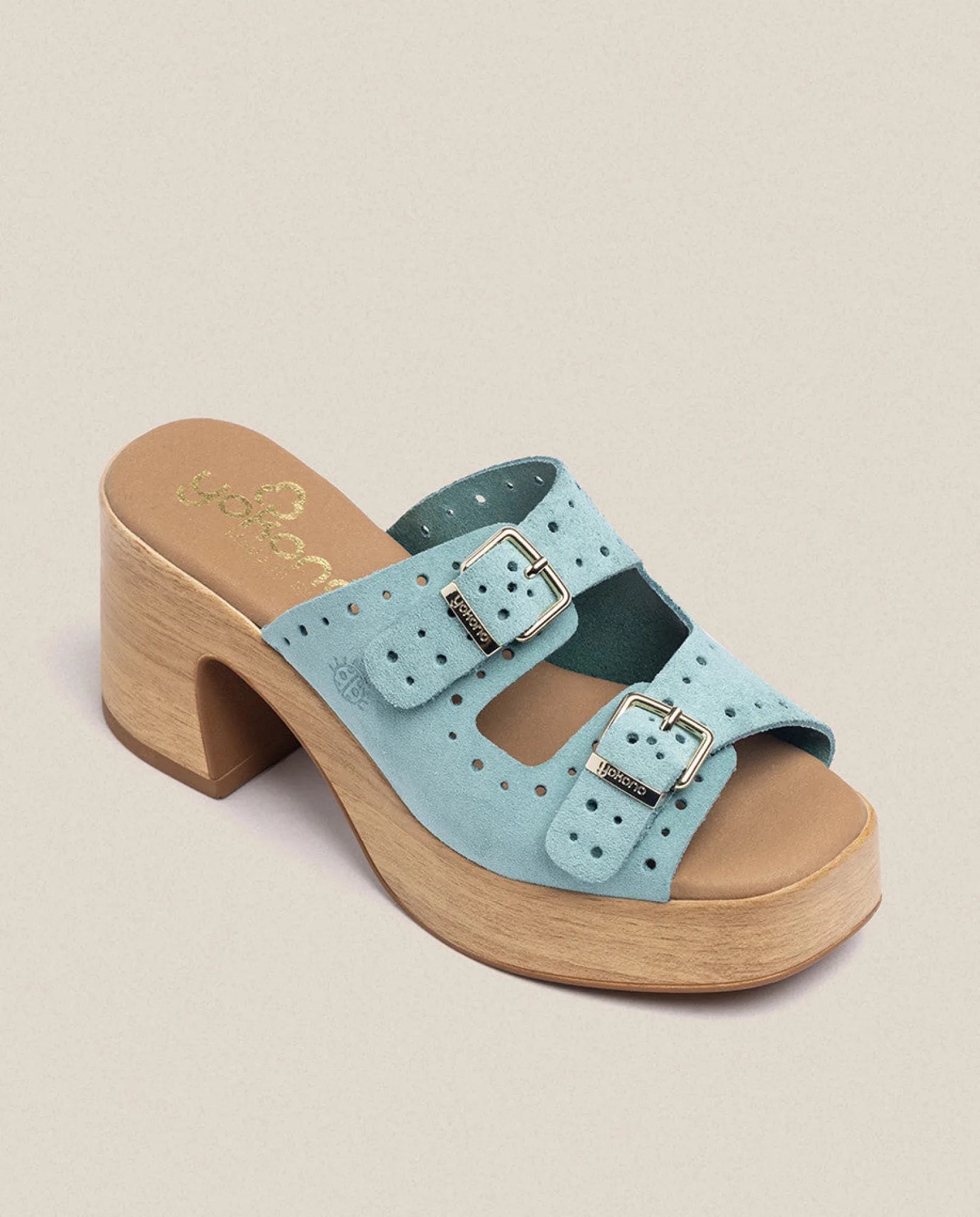 Shop Yokono Sandalia Tacón Bonai 003 Azul