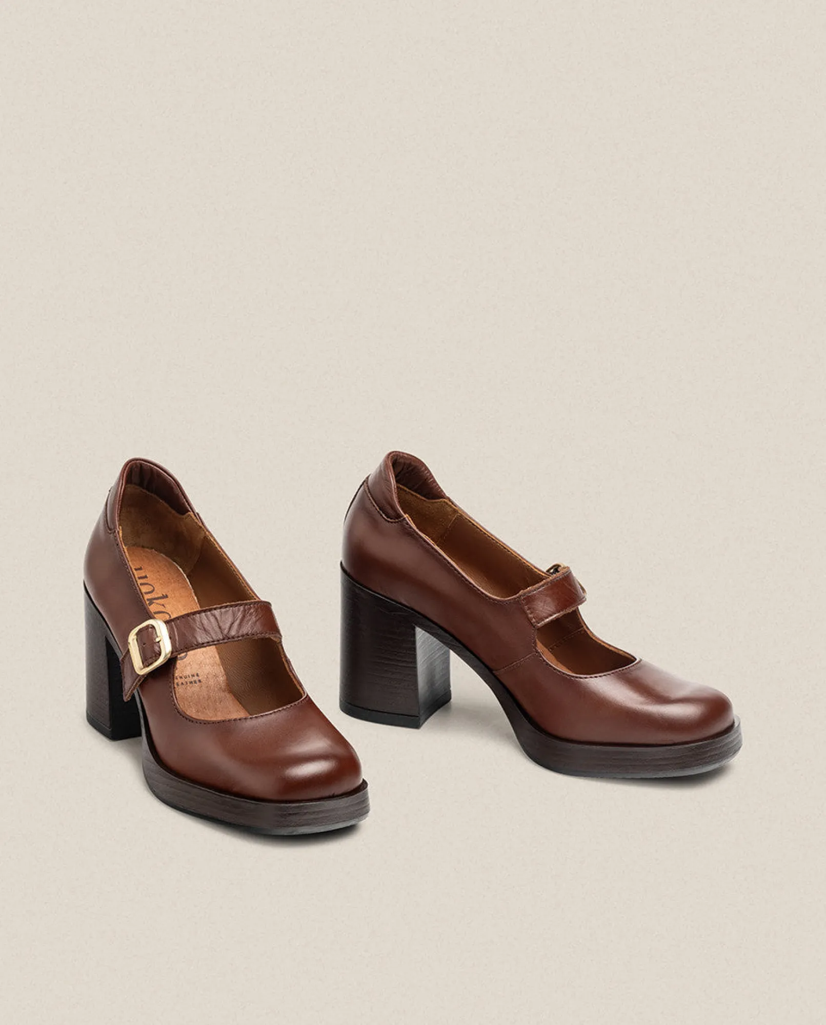 Cheap Yokono Zapato De Tacón KOLIN-010 Marrón