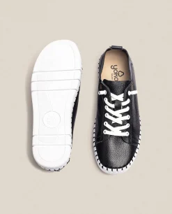 Cheap Yokono Zapato Plano Flow 004 Negro