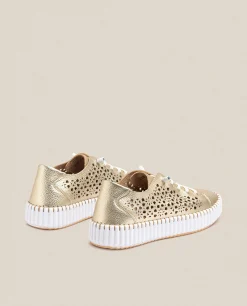 Cheap Yokono Zapato Plano Sintra 002 Dorado